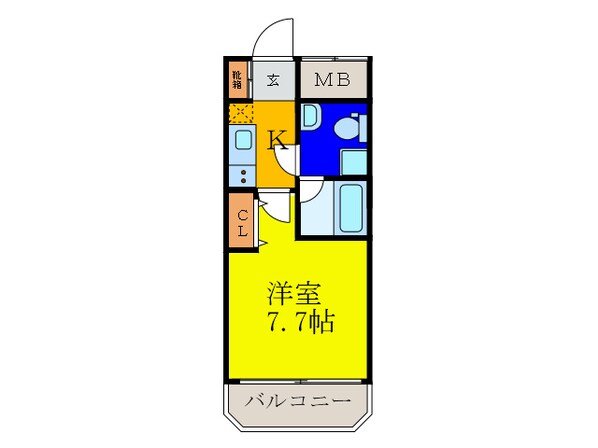 アスール江坂３ｒｄの物件間取画像